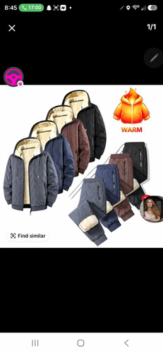 Men cotton bomber - jacket, m