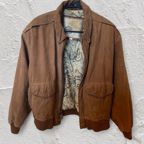 Iii brown leather bomber - leather,